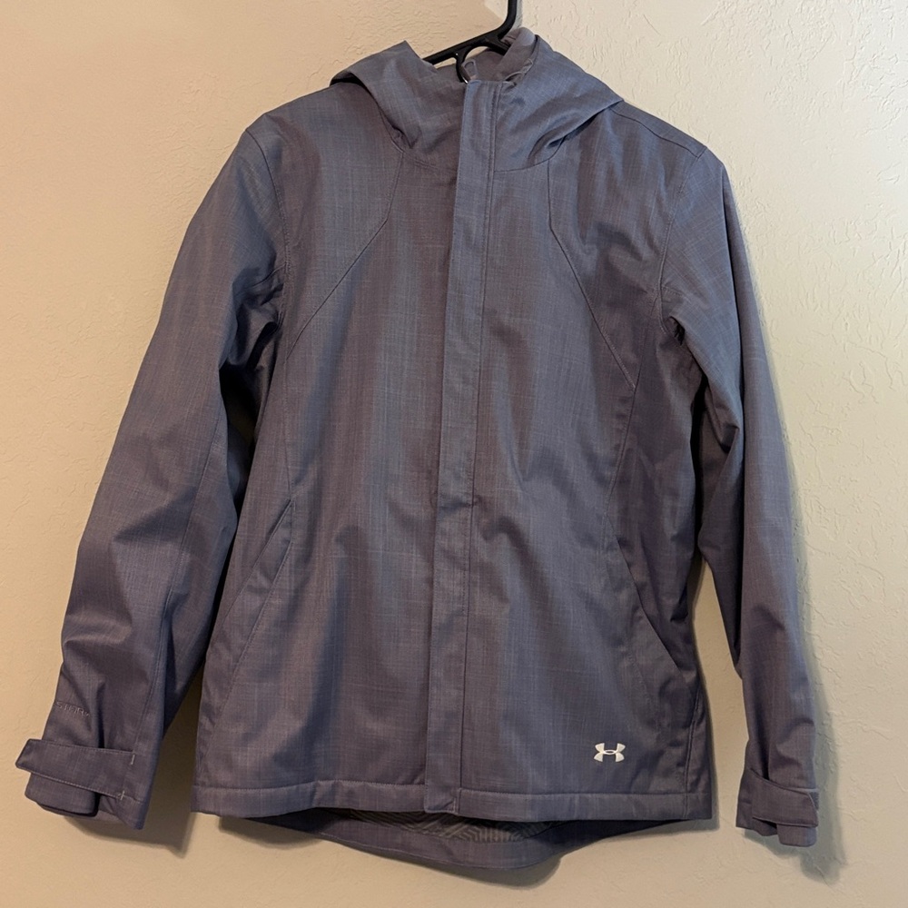 Under Armour Storm Slate Blue Gray Hooded Jacket